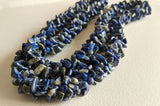 4-7 mm Lapis Lazuli Rough Chips, Lapis Lazuli Beaded Rope, Natural Lapis Lazuli