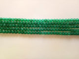 4mm Green Onyx Faceted Coin Beads, Green Onyx Coins For Jewelry, Green Onyx