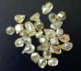 2-3.5mm Raw Clear Yellow Diamonds Light Yellow Loose Uncut Smooth Rough Diamond
