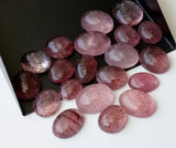 8-13mm Strawberry Quartz Plain Cabochons, Natural Strawberry Quartz Plain