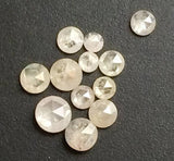 1.5-2mm White Loose  Rose Cut Flat Back Faceted Diamond (0.25Ct To 1Ct Options)