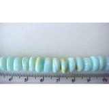 9-11mm Approx., Blue Opal Plain Rondelles, Blue Opal Smooth Rondelle Beads, Blue