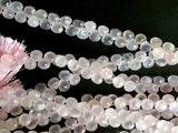 8 mm Rose Quartz Faceted Onion Bead, Rose Quartz Micro Faceted Briolette