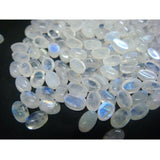 4x6mm Rainbow Moonstone Cabochon Lot, Oval Calibrated Rainbow Moonstone