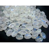 4x6mm Rainbow Moonstone Cabochon Lot, Oval Calibrated Rainbow Moonstone