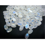 4x6mm Rainbow Moonstone Cabochon Lot, Oval Calibrated Rainbow Moonstone