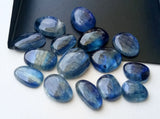 10-12mm Kyanite Plain Cabochons, Natural Kyanite Free Form Flat Back Cabochons