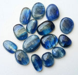 10-12mm Kyanite Plain Cabochons, Natural Kyanite Free Form Flat Back Cabochons