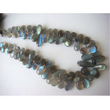 6x8 mm-9x11 mm Labradorite Plain Pear Beads, Labradorite Pear Shaped Briolettes