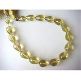 13x9 mm To 11x8 mm Lemon Quartz Faceted Teardrop Beads, Lemon Quartz Straight