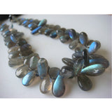 5x7 mm-7x10 mm Labradorite Plain Pear Beads, Labradorite Pear Shaped Briolettes