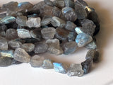 10-15 mm Labradorite Rough Polished Tumbles, Natural Loose Labradorite Beads