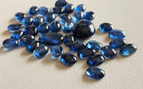 4x6mm Kyanite Plain Oval Cabochons, Natural Kyanite Oval Flat Back Cabochons