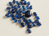 4x6mm Kyanite Plain Oval Cabochons, Natural Kyanite Oval Flat Back Cabochons