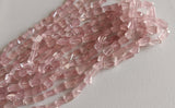 7-12 mm Rose Quartz Faceted Beads, Rose Quartz Faceted Tumbles, Quartz