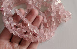 7-12 mm Rose Quartz Faceted Beads, Rose Quartz Faceted Tumbles, Quartz