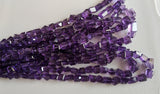 7-12 mm Amethyst Faceted Beads, Amethyst Faceted Tumbles, Amethyst For Jewelry