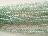 5-6mm Aquamarine Plain Round Balls, Natural Aquamarine Round Beads, Aquamarine