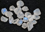 6-8 mm Rainbow Moonstone Rough Stones Raw Natural Loose Undrilled Gemstone