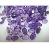 6x8mm Amethyst Oval Cut Stones, Amethyst Faceted Stones, Calibrated African