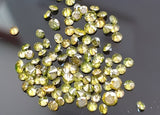 2-2.5mm Green Brilliant Cut Faceted Round Diamond For Jewelry - (0.5 To 1Ct )