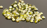 2-2.5mm Green Brilliant Cut Faceted Round Diamond For Jewelry - (0.5 To 1Ct )