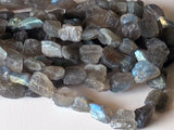 10-15 mm Labradorite Rough Polished Tumbles, Natural Loose Labradorite Beads