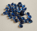 4x6mm Kyanite Plain Oval Cabochons, Natural Kyanite Oval Flat Back Cabochons