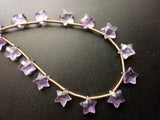 10 mm Purple Amethyst Faceted Star Beads, Amethyst Star Shape Bead, Amethyst