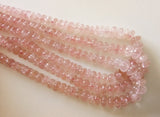 7-9mm Morganite Melon Beads, Morganite Carved Melon Beads, Natural Morganite