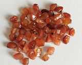 6-8 mm Carnelian Rough Stones, Raw Loose Carnelian Gemstones, Undrilled