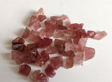 8-10 mm Strawberry Quartz Rough Stones, Raw Loose Quartz Gemstones, Undrilled