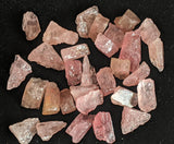 8-10 mm Strawberry Quartz Rough Stones, Raw Loose Quartz Gemstones, Undrilled