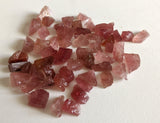 8-10 mm Strawberry Quartz Rough Stones, Raw Loose Quartz Gemstones, Undrilled