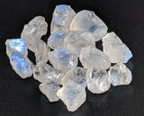 6-8 mm Rainbow Moonstone Rough Stones Raw Natural Loose Undrilled Gemstone