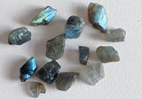 8-10 mm Labradorite Rough Stones, Raw Natural Loose Rough Labradorite Undrilled