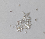 Clear White Diamonds, NATURAL 2-2.5 mm, Rectangle Baguette Cut Faceted White