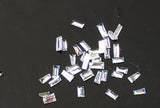 Clear White Diamonds, NATURAL 2-2.5 mm, Rectangle Baguette Cut Faceted White