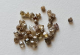 2-3mm Clear Light Brown Rough Diamond for Bezel  Prong Setting (1 Ct To 2 Ct)