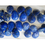 8x10-9x15 mm Lapis Lazuli Faceted Pear Shaped Briolettes Beads For Jewelry