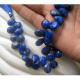 8x10-9x15 mm Lapis Lazuli Faceted Pear Shaped Briolettes Beads For Jewelry