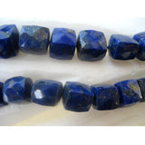 7-8 mm Lapis Lazuli Faceted Box Beads, Lapis Lazuli Cubes, Lapis Lazuli