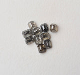 2.9x4mm-3.3x4.2mm Salt And Pepper Emerald Shape Faceted Diamond (1Pc To 2Pcs)