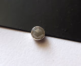 5.5mm Gray Rose Cut Diamond Loose 925 Silver Bezel Set Collet, Ring Pendant