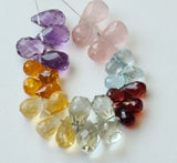 4x6-7x10 mm Multi Gemstone Faceted Teardrop Beads, Multi Color Drop Beads