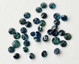 3-3.1 mm Blue Brilliant Cut Facet Round Shape Diamond Loose Sparkling Solitaire