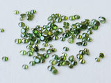 1.5-2.5mm 5 Pieces Green Round Brilliant Cut Melee Diamonds For Jewelry