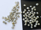 2.5-5mm Grey Raw Diamond Crystals Mined Sparkly For Jewelry (1CT To 25CTS)