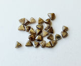 3.5-4mm Brown Trillion Shaped Natural Flat Diamond Crystals, Natural Light Brown
