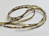 1.5-3mm Yellow, Gray, Brown, White Rough Diamond Pipe Beads, Sparkling Faceted Diamond Drum Beads For Jewelry (7.5IN to 15IN Option)-APKJ15, 1.5-3 MM Approx.